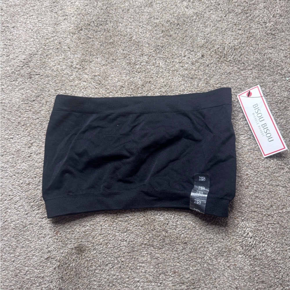 Bisou Bisou Black Seamless Tube Top